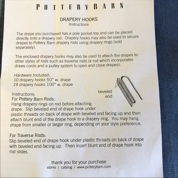 Pottery Barn set of 2 drapes curtains NWT - Picture 8 of 10